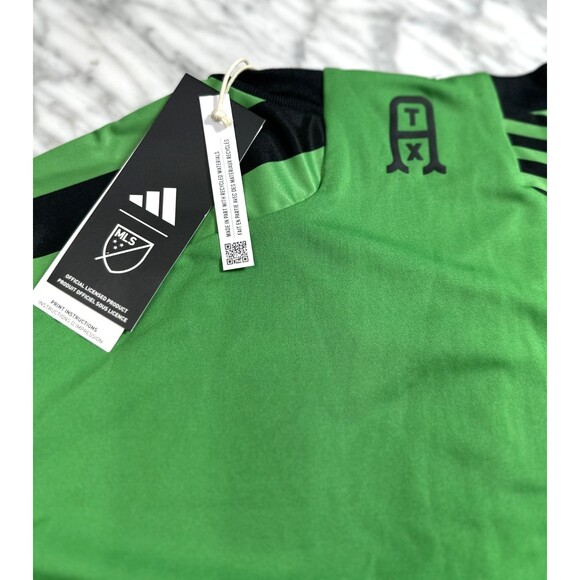 Adidas MLS Austin FC Home Jersey Las Voces Barcode Green Women Medium HU1381 250 - Picture 4 of 9
